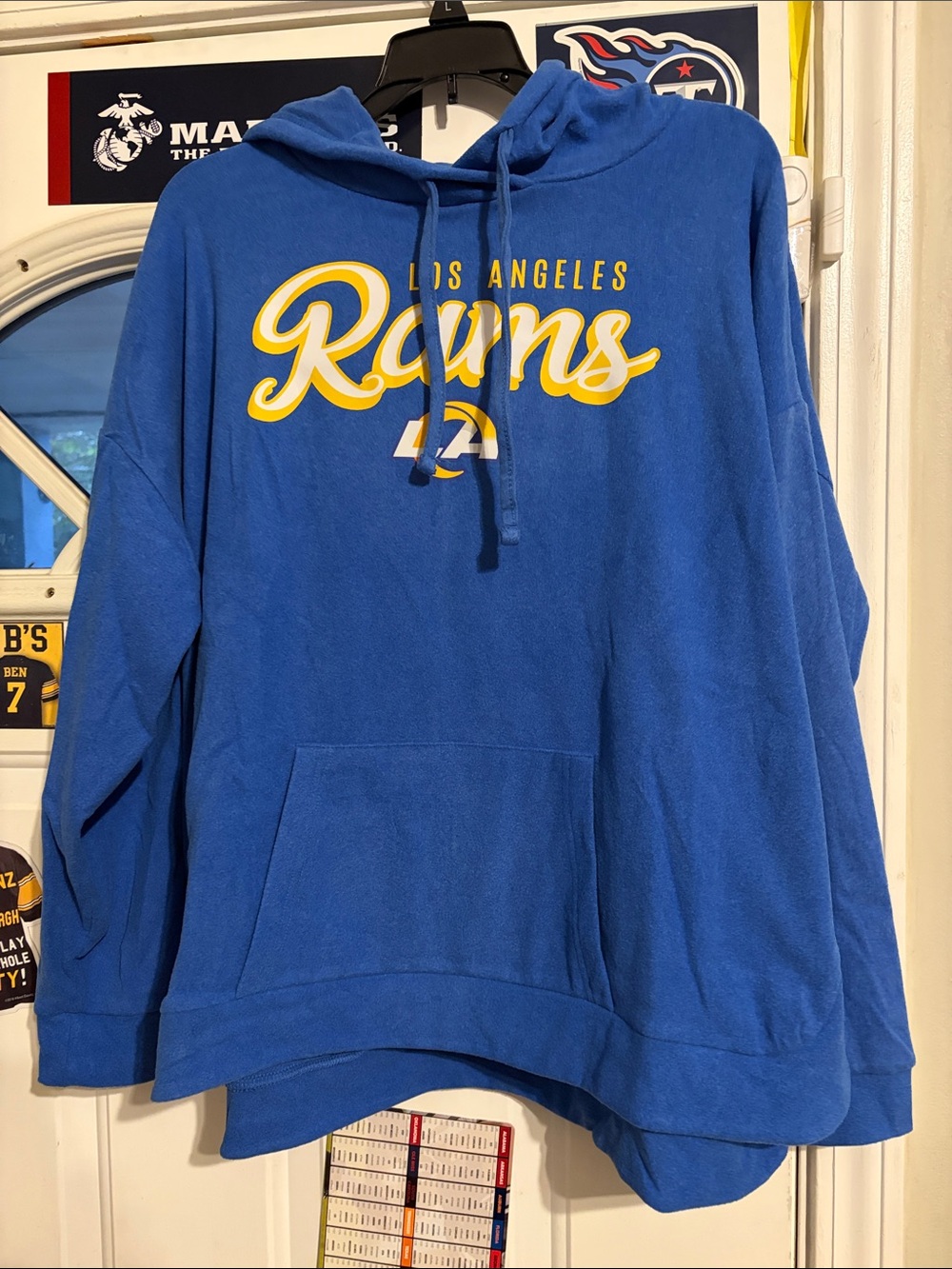Los Angeles Rams Blue Hoodie Sweatshirt - Women's